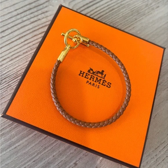 Hermes Glenan Bracelet in Gold Brown